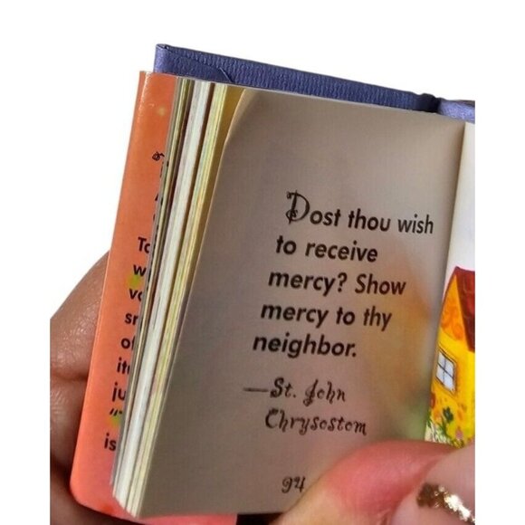 Ariel Books Tiny Tomes Mini Book Many Thanks A Book of Gratitude 1998 Vtg 2" - Picture 10 of 12